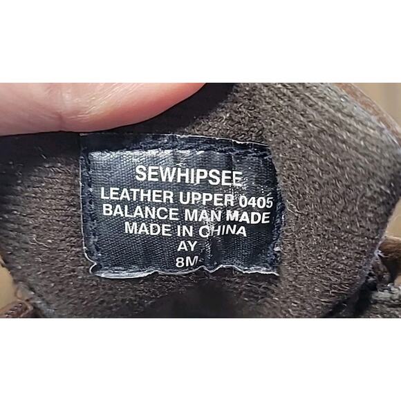 Easy Spirit Brown Leather Slip-On Wedge Loafer Booties 8M GUC - Picture 10 of 11